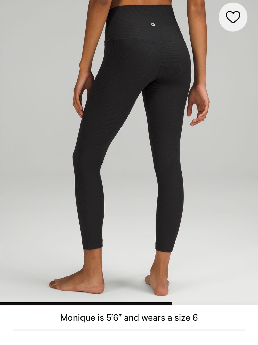 lululemon athletica Ribbed High-Rise Leggings - Black